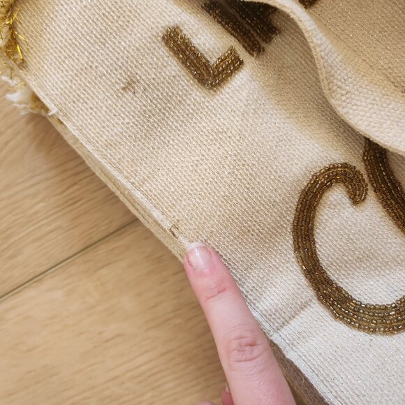 America & Beyond Life is Better with Champagne Seed Beaded Cotton & Jute Boho - Picture 11 of 13